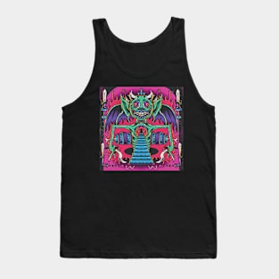 Monster Green Little Devil Heart Tank Top